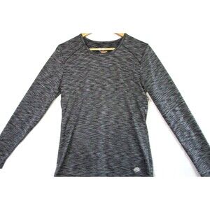 Dickies Men's Long Sleeve Black Gray Pullover Compression Shirt Small